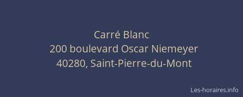 Carré Blanc