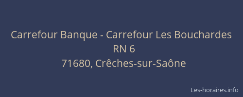 Carrefour Banque - Carrefour Les Bouchardes