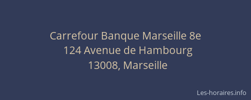 Carrefour Banque Marseille 8e