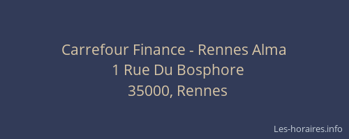 Carrefour Finance - Rennes Alma