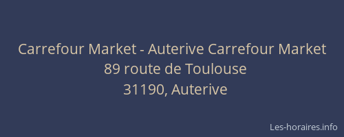 Carrefour Market - Auterive Carrefour Market