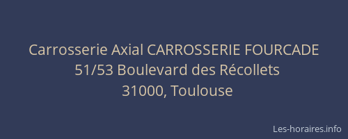 Carrosserie Axial CARROSSERIE FOURCADE