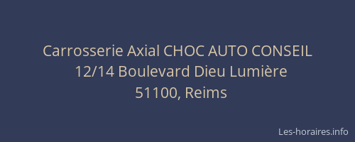 Carrosserie Axial CHOC AUTO CONSEIL