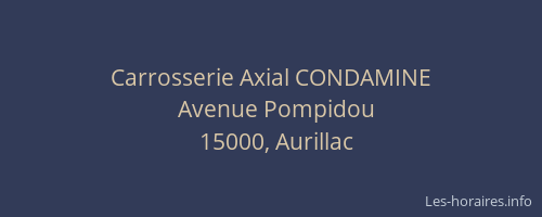 Carrosserie Axial CONDAMINE