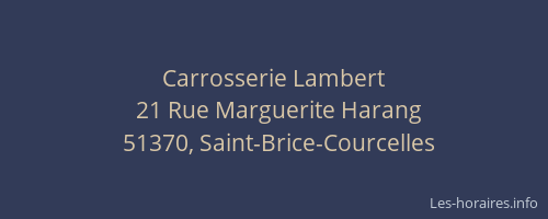 Carrosserie Lambert