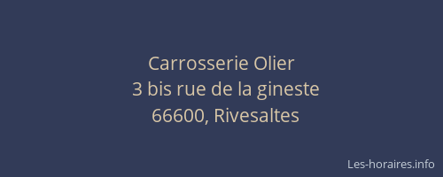 Carrosserie Olier