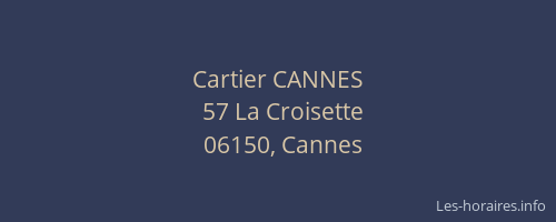 Cartier CANNES