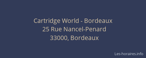 Cartridge World - Bordeaux