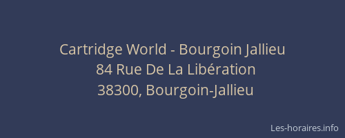 Cartridge World - Bourgoin Jallieu