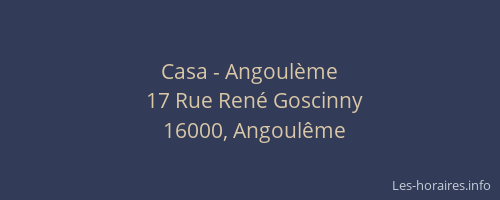 Casa - Angoulème