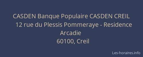 CASDEN Banque Populaire CASDEN CREIL