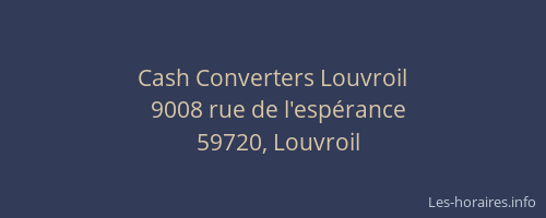 Cash Converters Louvroil