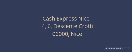 Cash Express Nice