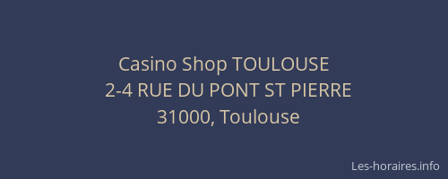 Casino Shop TOULOUSE