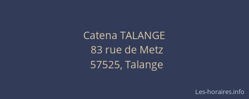 Catena TALANGE