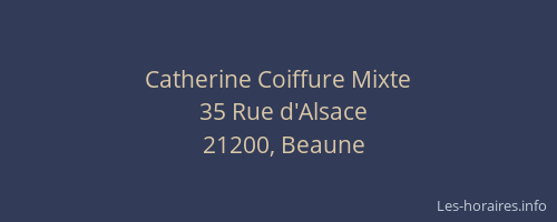 Catherine Coiffure Mixte