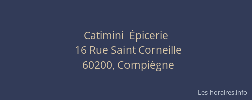 Catimini  Épicerie