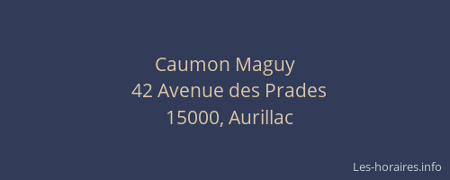 Caumon Maguy