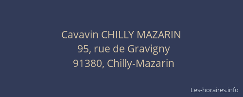 Cavavin CHILLY MAZARIN