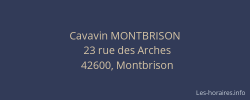 Cavavin MONTBRISON