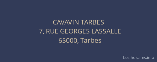 CAVAVIN TARBES