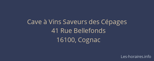 Cave à Vins Saveurs des Cépages