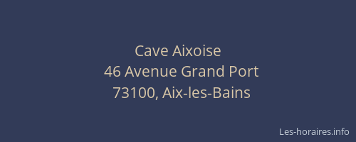 Cave Aixoise
