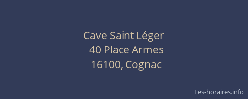 Cave Saint Léger