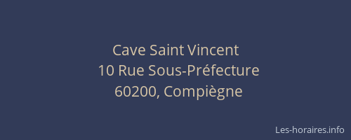 Cave Saint Vincent