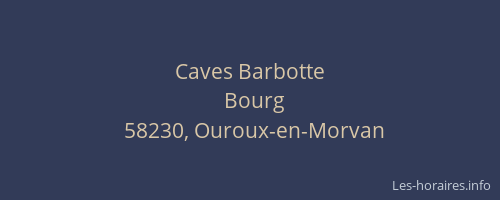 Caves Barbotte