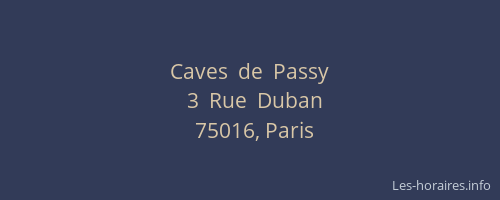 Caves  de  Passy