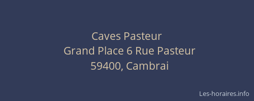 Caves Pasteur