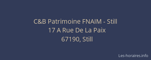 C&B Patrimoine FNAIM - Still