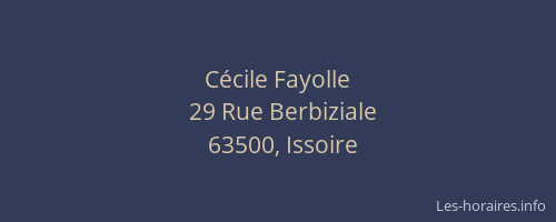 Cécile Fayolle