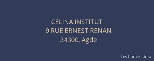 CELINA INSTITUT