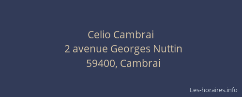 Celio Cambrai