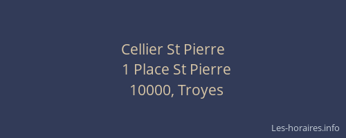 Cellier St Pierre