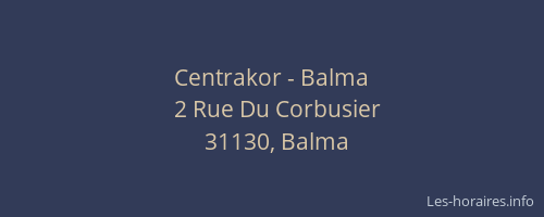 Centrakor - Balma