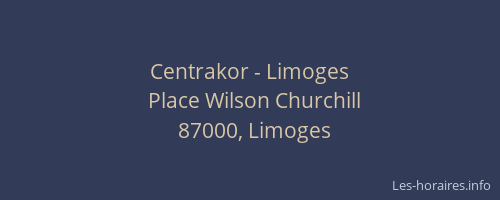 Centrakor - Limoges