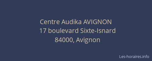 Centre Audika AVIGNON