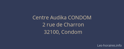 Centre Audika CONDOM