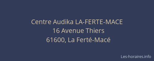 Centre Audika LA-FERTE-MACE