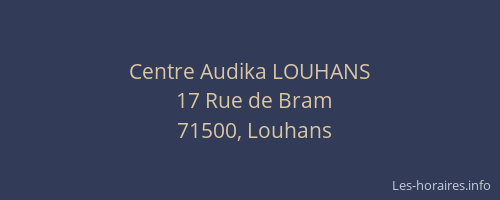 Centre Audika LOUHANS