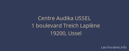 Centre Audika USSEL