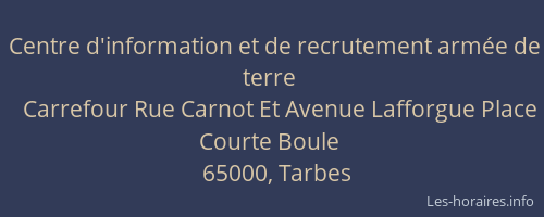 Centre d'information et de recrutement armée de terre