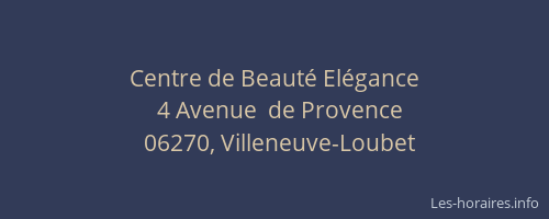 Centre de Beauté Elégance