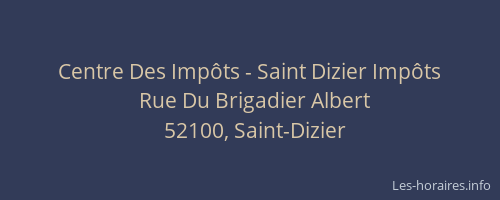 Centre Des Impôts - Saint Dizier Impôts