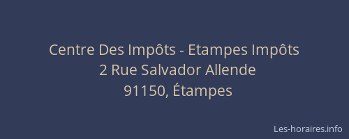 Centre Des Impôts - Etampes Impôts