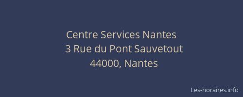 Centre Services Nantes