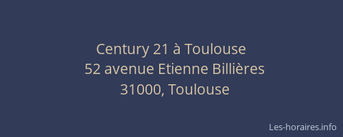 Century 21 à Toulouse